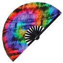 Tie Dyes 2 Bamboo Hand Fan