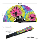 Tie Dye Bamboo Hand Fan