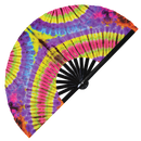 Tie Dye Bamboo Hand Fan
