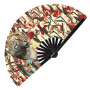 Tiger Bamboo Hand Fan