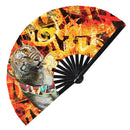 Tiger Bamboo Hand Fan