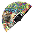 Tiger Bamboo Hand Fan