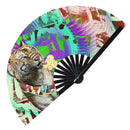 Tiger Bamboo Hand Fan