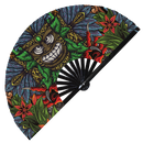 Tiki Hawaiian Mask Bamboo Hand Fan