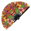 Tiki Hawaiian Mask Bamboo Hand Fan