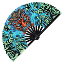 Tiki Hawaiian Mask Bamboo Hand Fan