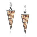 Military Camouflage Triangle Earrings
