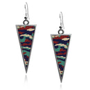 Military Camouflage Triangle Earrings