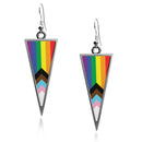 Pride LGBTQ Flag Triangle Earrings