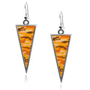 Military Camouflage Triangle Earrings