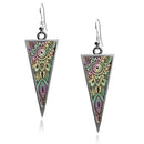 Henna Tattoo Triangle Earrings