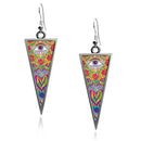 Evil Eye Triangle Earrings