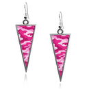 Military Camouflage Triangle Earrings