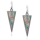 Henna Tattoo Triangle Earrings