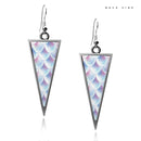 Mermaid Scales Triangle Earrings
