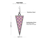 Mermaid Scales 2 Triangle Earrings