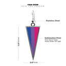 Pride LGBTQ Flag Triangle Earrings