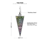 Henna Tattoo Triangle Earrings