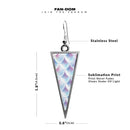Mermaid Scales Triangle Earrings