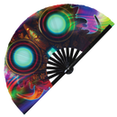 Tribal Mask Bamboo Hand Fan