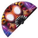 Tribal Mask Bamboo Hand Fan