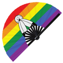 Pride Flag LGBTQA Bamboo Hand Fan