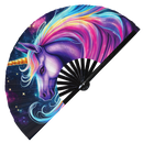 Unicorn Psychedelic | Bamboo Hand Fan