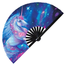 Unicorn Psychedelic | Bamboo Hand Fan