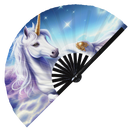 Unicorn Psychedelic | Bamboo Hand Fan