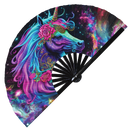 Unicorn Psychedelic | Bamboo Hand Fan