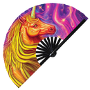Unicorn Psychedelic | Bamboo Hand Fan