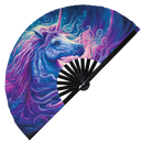 Unicorn Psychedelic | Bamboo Hand Fan