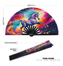 Unicorn Psychedelic | Bamboo Hand Fan