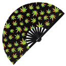 Weed Bamboo Hand Fan