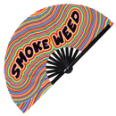 Weed Bamboo Hand Fan