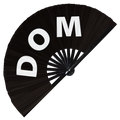 Dominant Dom Hand Fan UV Glow Pride Handheld Bamboo Fans LGBT Sexual Orientation Foldable Clack Fans Gay gifts accessories BDSM gifts