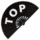 Top Hand Fan UV Glow Pride Handheld Bamboo Fans LGBT Sexual Orientation Foldable Hand Fan Clack fans Rave fans