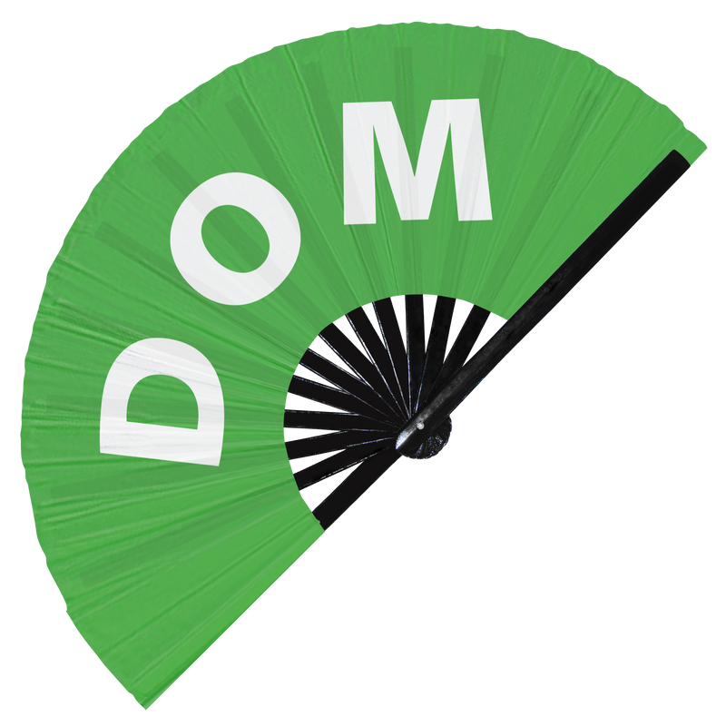 Dom Hand Fan Custom Color UV Glow Dominant Pride Handheld Bamboo Clack Fans Gay BDSM Gifts Accessories
