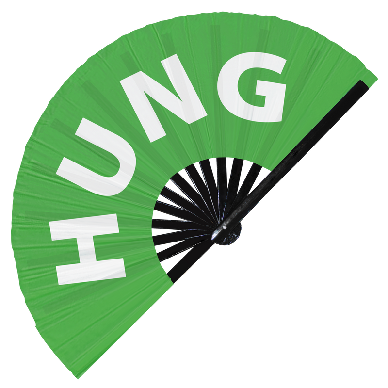 Hung Hand Fan UV Glow Pride Handheld Bamboo Clack Fans Gay Gifts Accessories