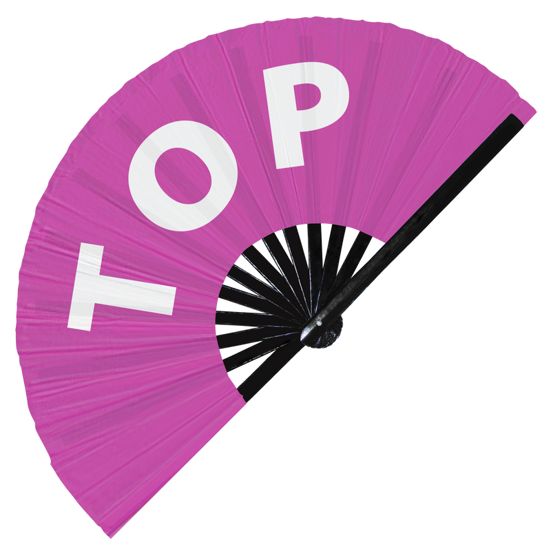 Top Hand Fan UV Glow Pride Handheld Bamboo Clack Fans Gay gifts party rave circuit festival event accessories