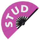 Stud Bamboo Hand Fan