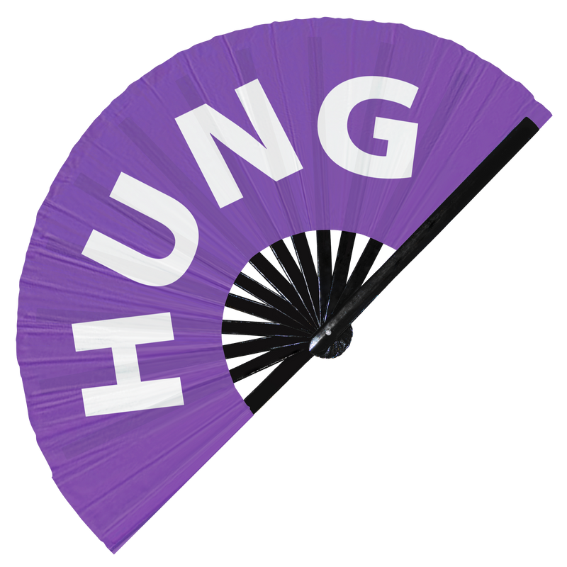Hung Hand Fan UV Glow Pride Handheld Bamboo Clack Fans Gay Gifts Accessories