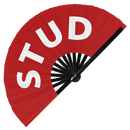 Stud Bamboo Hand Fan