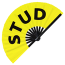 Stud Bamboo Hand Fan