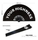 Your Highness foldable hand fan