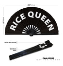 Rice Queen Bamboo Hand Fan