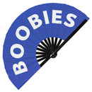 Boobies Bamboo hand fan