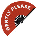 Gently Please Bamboo Hand Fan