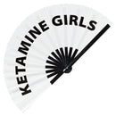 Ketamine Girls Bamboo Hand Fan
