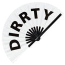 Dirrty Bamboo Hand Fan